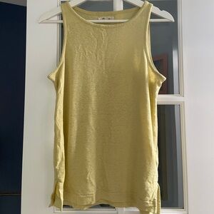 Madewell Chartreuse Boat Neck Tanktop
